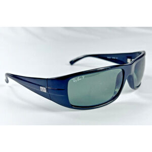 Ray-Ban RB4057 W3348 Polarized Black Sunglasses FRAMES ONLY Italy Scratched Lens